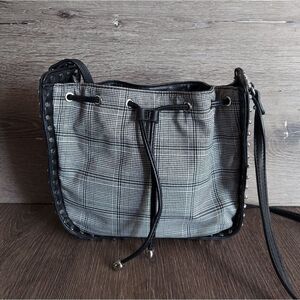ALDO Synthetic Neverland Plaid Cinch Crossbody Bag